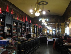 L'interno dello storico Caffè San Marco, Trieste
