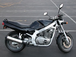 Una motocicletta